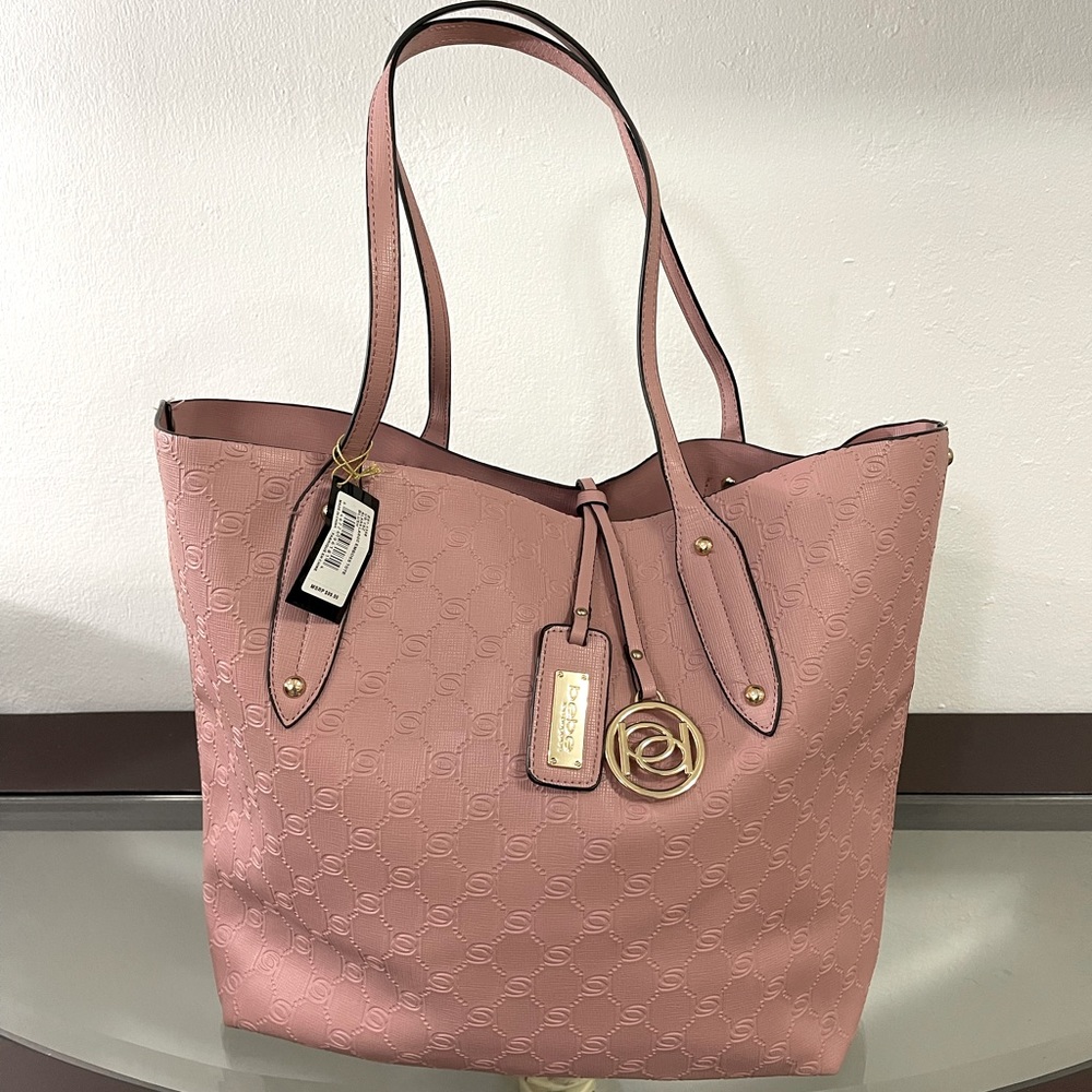 New with tags Authentic bebe Large Tote Color Blush